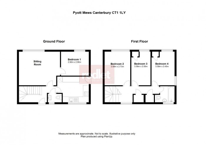 Floorplan for Pyott Mews, Canterbury, CT1 1LY